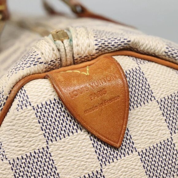 LOUIS VUITTON Damier Azur Speedy 35 Hand Bag - Picture 8 of 15